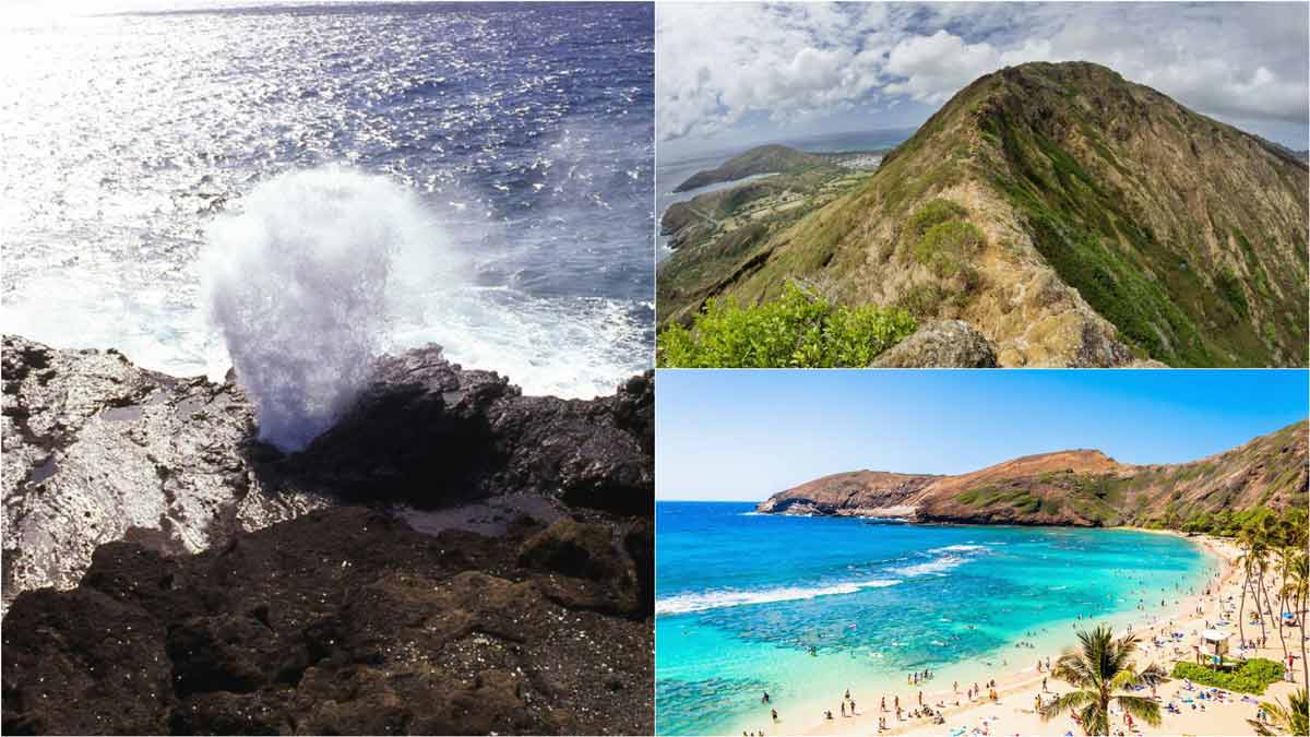 Koko Head Crater, Blowhole, Pacific Ocean - Hanauma Bay Ridge Hike