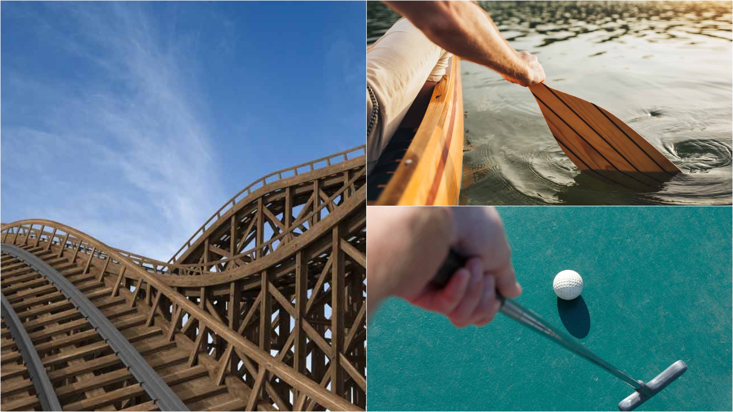 Wooden Roller Coaster, Paddle Boats, Miniature Golf - Brandywine Picnic Park