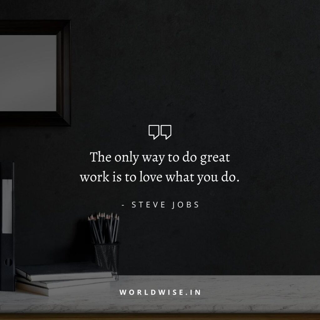 Steve Jobs' Motivational Quote